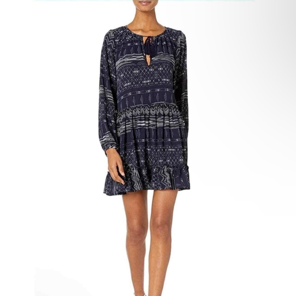 Misa Los Angeles Dress Mini Printed Peasant M